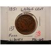 Image 1 : 1851 Large Cent