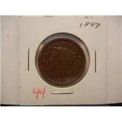 1847 Large Cent