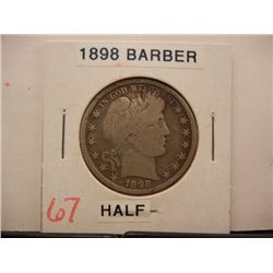 1898 Barber Half Dollar