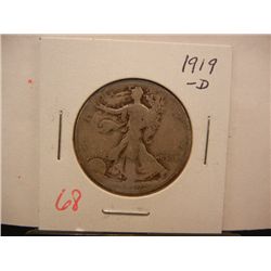 1919-D Walking Liberty Half Dollar
