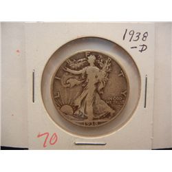 1938-D Walking Liberty Half Dollar
