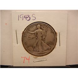 1943-S Walking Liberty Half Dollar