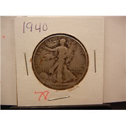 1940 Walking Liberty Half Dollar