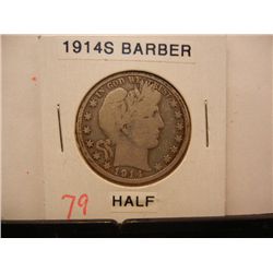 1914-S Barber Half Dollar