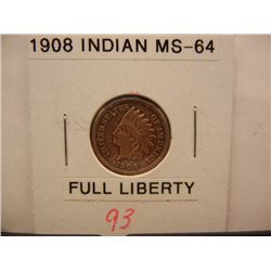 1908 Indian Head Cent