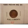 Image 1 : 1908 Indian Head Cent