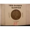 Image 1 : 1909 Barber Quarter
