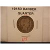 Image 1 : 1915-D Barber Quarter