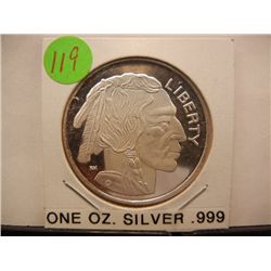 1 oz., .999 Fine Silver Round Buffalo & Indian Head