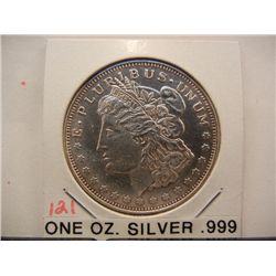 1 oz., .999 Fine Silver Round Morgan