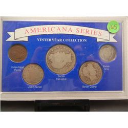 American Series Yesteryear Collection: 1912-D Barber Half Dollar, 1899 Barber Quarter, 1914 Barber D