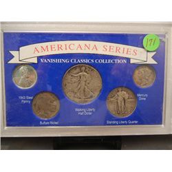 American Series Vanishing Classics Collection: 1947 Walking Liberty Half Dollar, 1930 Standing Liber