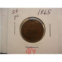 1865 Two Cent Piece
