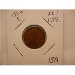 1909-S Lincoln Wheat Cent, Key Date
