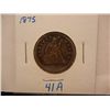 Image 1 : 1875 Seated Liberty Quarter