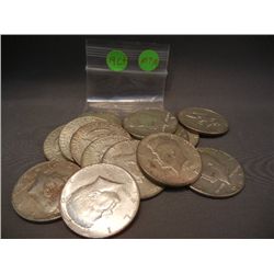 (14) 40% Kennedy Half Dollars, Mixed Dates