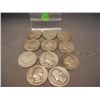 Image 1 : (11) 90% Washington Quarters, Mixed Dates