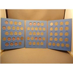 Whitman Jefferson Nickel Collector's Book w/ 52 Nickels, 1938-1961, Incomplete