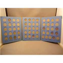 Whitman Jefferson Nickel Collector's Book w/ 54 Nickels, 1938-1959-D, Incomplete, Includes All Silve