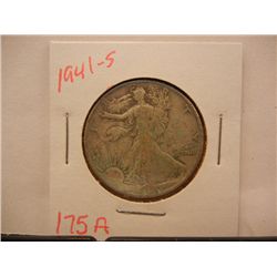 1941-S Walking Liberty Half Dollar