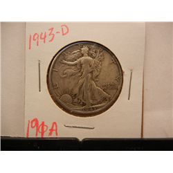 1943-D Walking Liberty Half Dollar