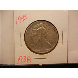 1945 Walking Liberty Half Dollar