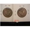 Image 2 : (2) Standing Liberty Quarters: 1925