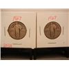 Image 1 : (2) Standing Liberty Quarters: 1927