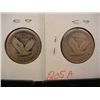 Image 2 : (2) Standing Liberty Quarters: 1928