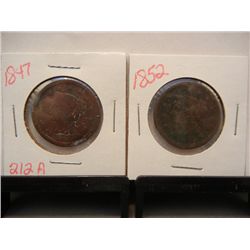 1847 & 1852 Large Cents