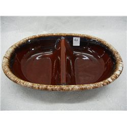 USA Pottery Divided Dish