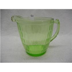 Green Depression Pitcher