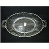 Image 1 : Fostoria Swirl Glass Dbl. Hdl. Divided Dish
