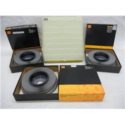 Kodak Carousel Transvue 140 Slide Trays & Kenco Accessories Light Box