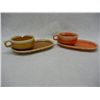 Image 1 : Pair of Hull Ovenware Soup & Sandwich Dish Sets