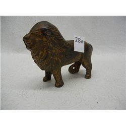 Cast Iron Lion Bank