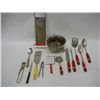 Image 1 : Misc. Kitchen Utensils: Sifter, Spatulas, Slotted Spoons, Nut Cracker, Grater