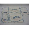 Image 1 : Embroidered Table Cloth, Table Runner, and 2 Placemats