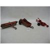 Image 2 : Metal Manure Spreader, 2 Bottom Plow, and Disc Roller