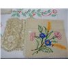 Image 4 : Lot of Embroidered Linens & Doilies