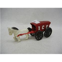 Cast Iron Horse & Ice Wagon