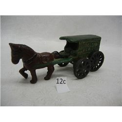 Cast Iron Horse & Wagon