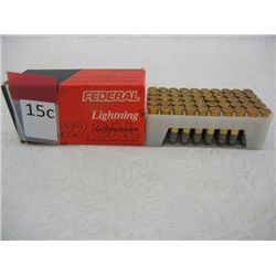 (50) Federal Lightnight .22 Cal. Rounds