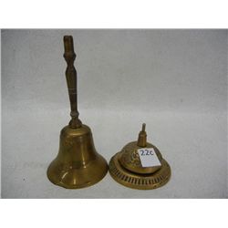 Brass Desk Bell & Hand Bell