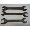 Image 2 : (3) Open End Wrenches, Made in USA