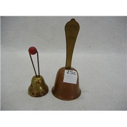 (2) Brass Bells, 1 1776-1976 Bicentennial