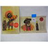 Image 1 : (2) Small Coca-Cola Black Memorbilia Post Cards