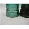 Image 2 : (4) Green Glass Insulators & (1) Clear Glass Insulator
