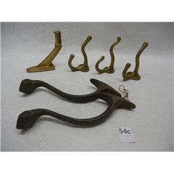 Vintage Metal Door Hooks