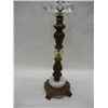Image 1 : Brass and Glass Ashtray on Pedestal w/ Marble Base